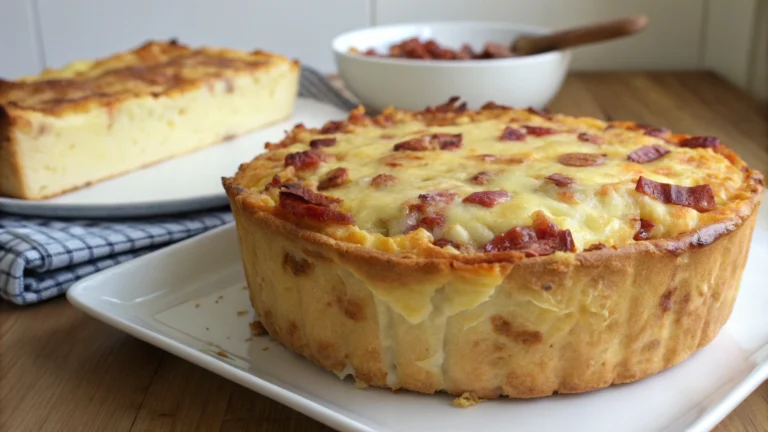 Cake au Comté et lardons - recette française