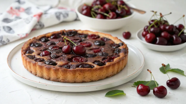 Clafoutis Cerises & Chocolat Noir - recette française