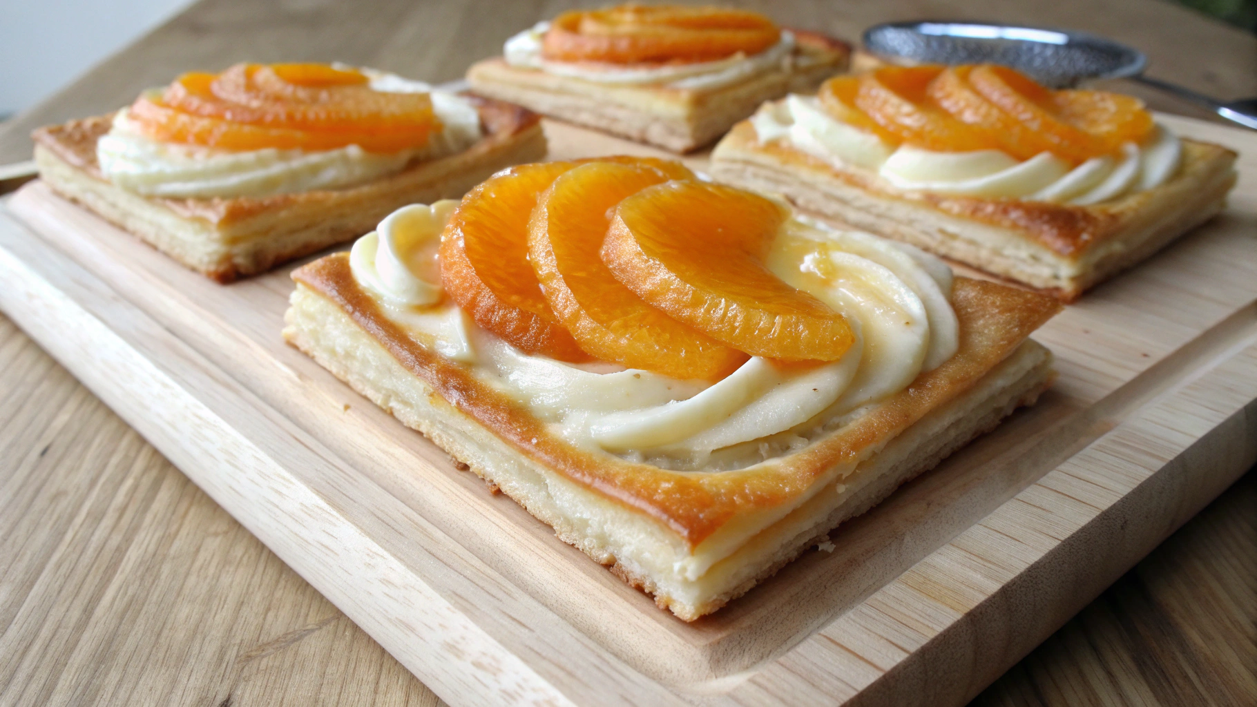 Feuilletés Abricot & Crème Vanillée - recette française