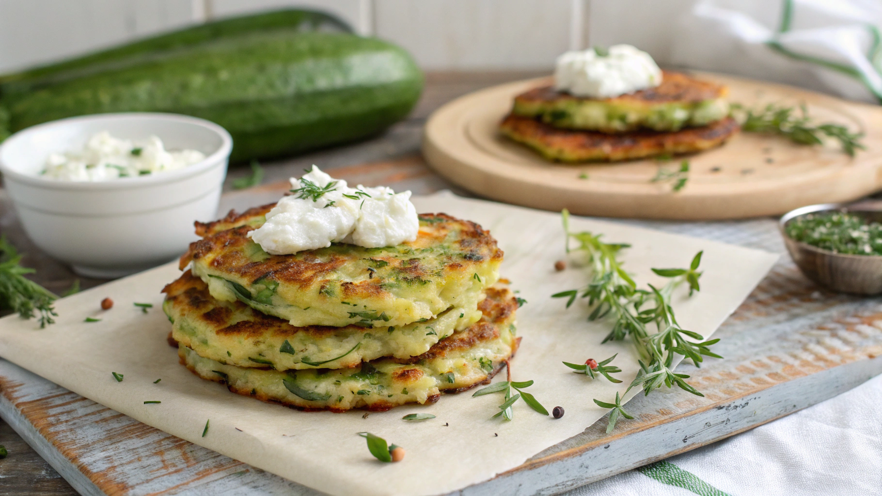 Galettes de courgettes à la ricotta au four - recette française