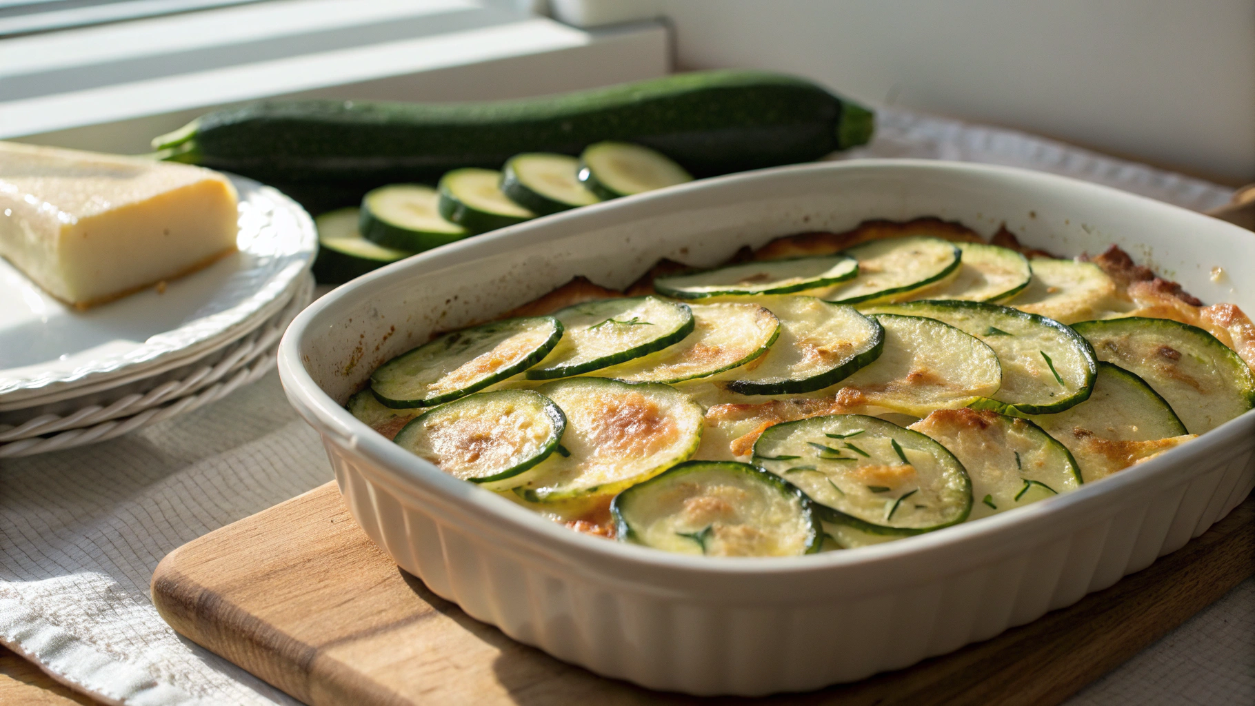 Gratin léger courgettes, pommes de terre - recette française