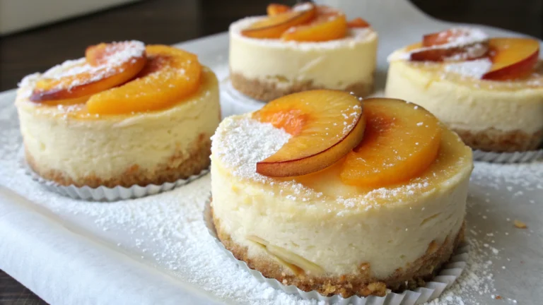 Mini Cheesecakes à la Pêche - recette française