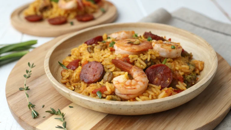 Riz façon paella au chorizo & crevettes - recette française