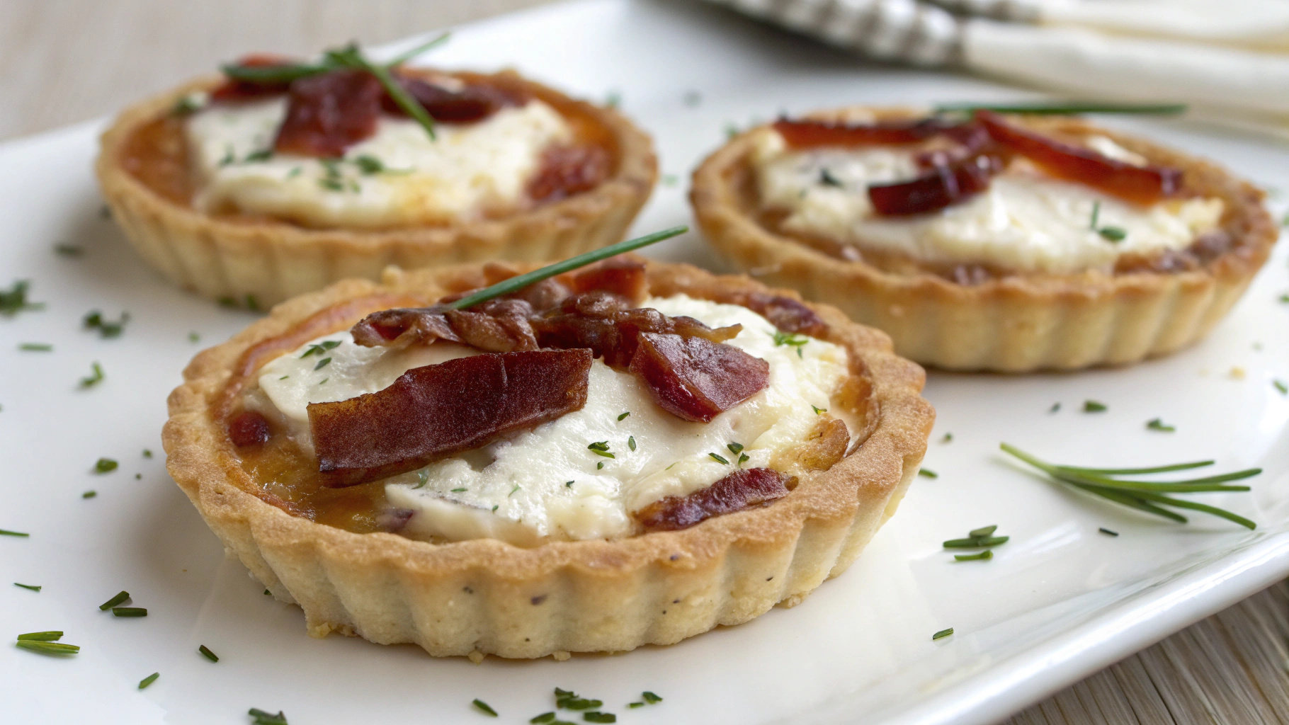 Tartelettes au magret fumé et fromage de chèvre - recette française
