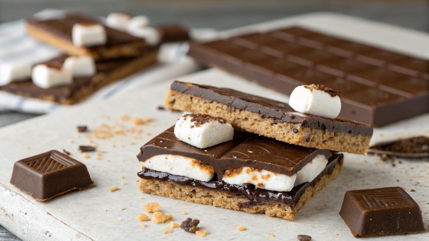 Barres S’mores au Chocolat Fondant - recette française