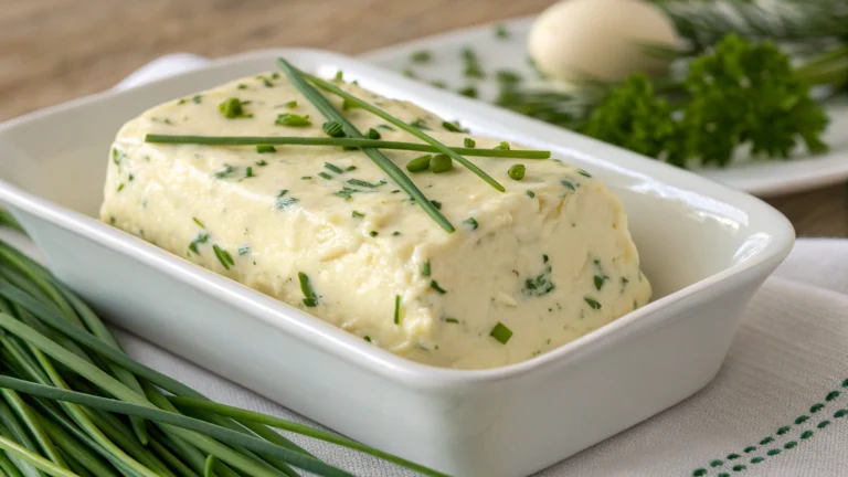 Beurre aux fleurs de ciboulette - recette française