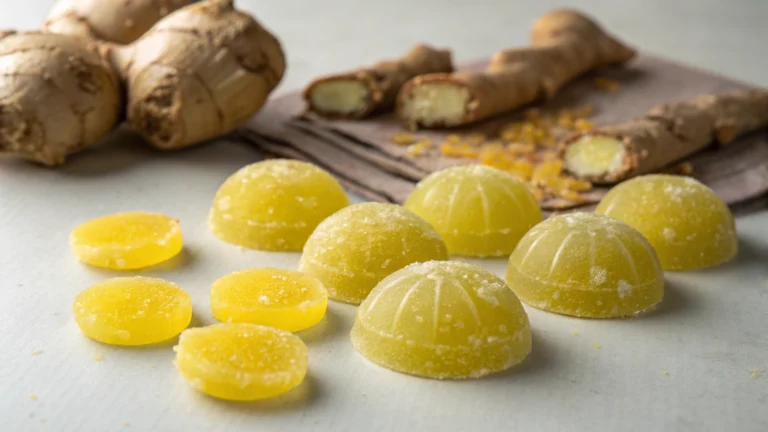 Bonbons au citron confit et gingembre - recette française