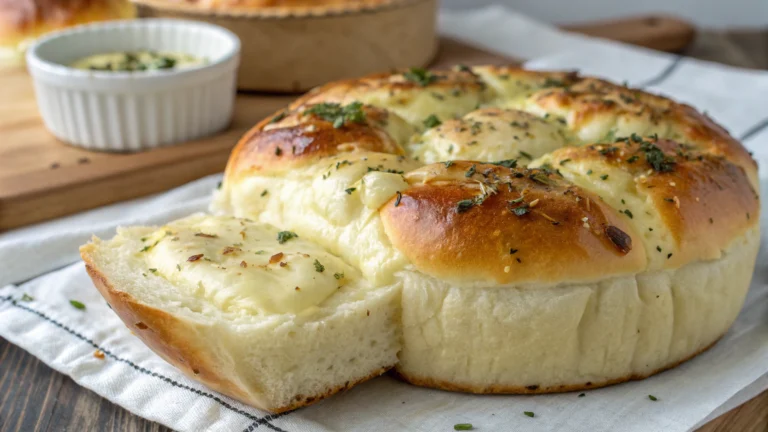 Brioche au beurre d’ail et à la mozzarella fondante - recette française