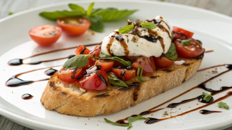 Bruschetta à la Burrata - recette française