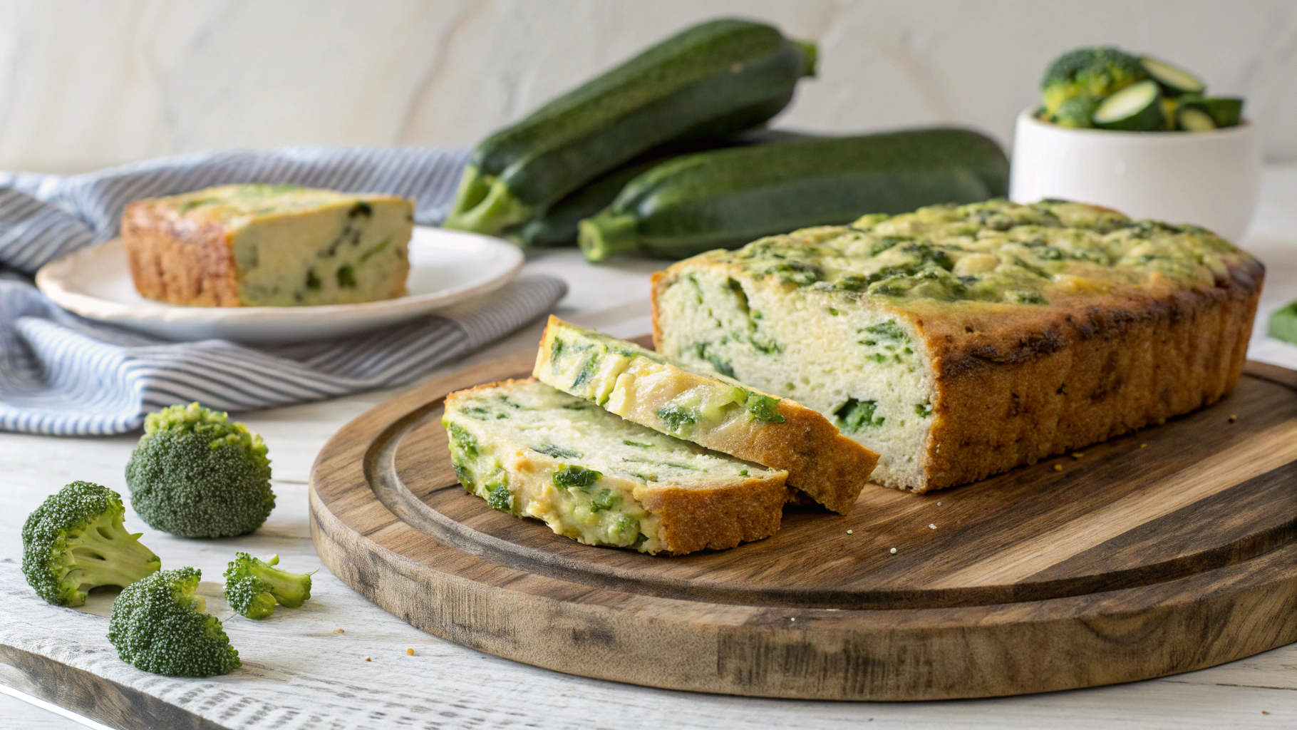 Cake aux courgettes et brocolis - recette française