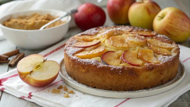 Cake aux pommes fondantes - recette française