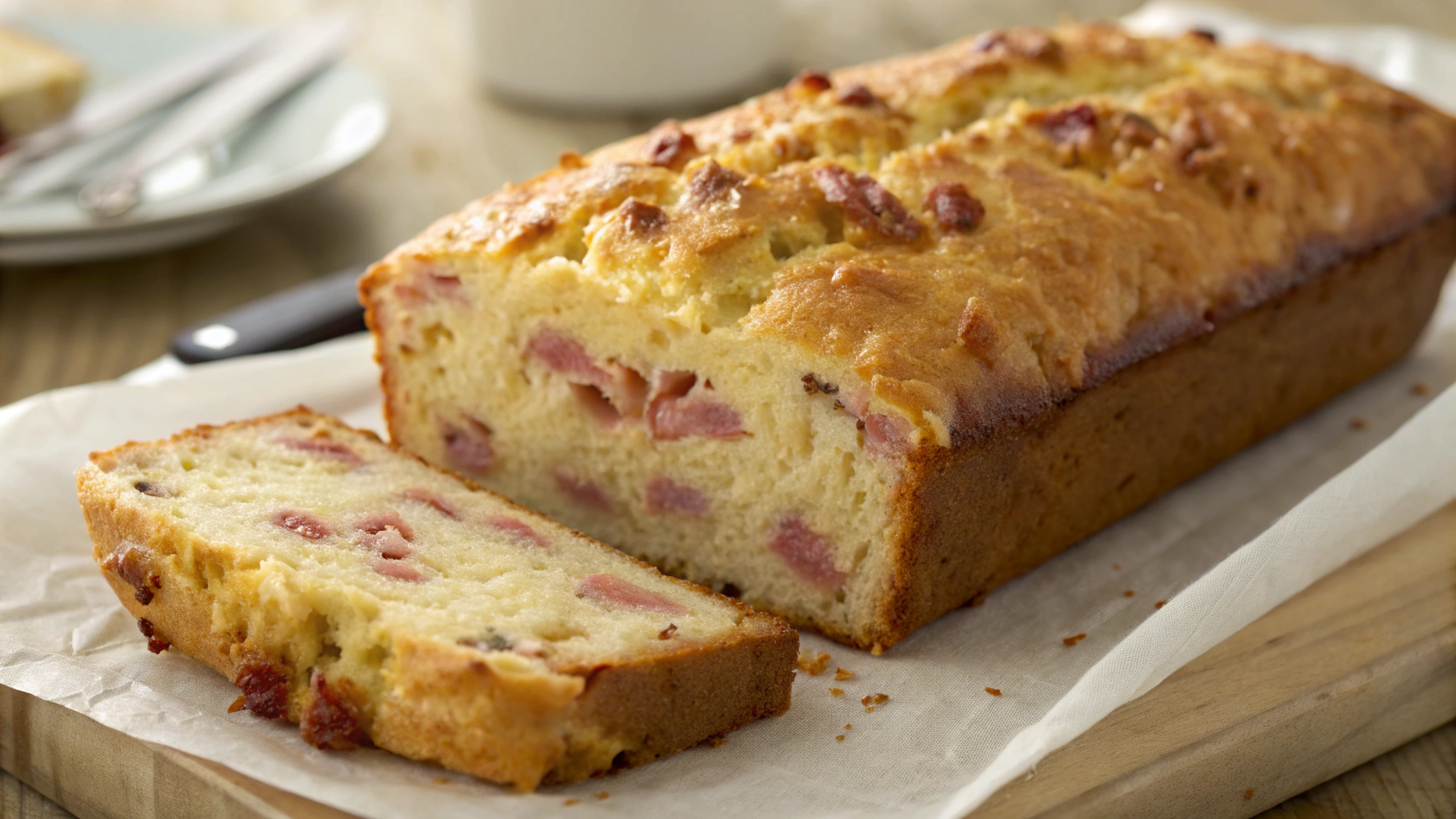Cake moelleux aux lardons et au fromage - recette française