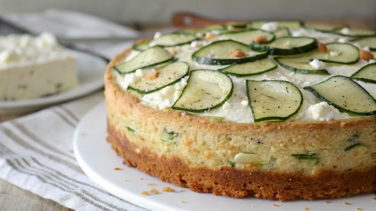 Cake moelleux courgettes & chèvre - recette française