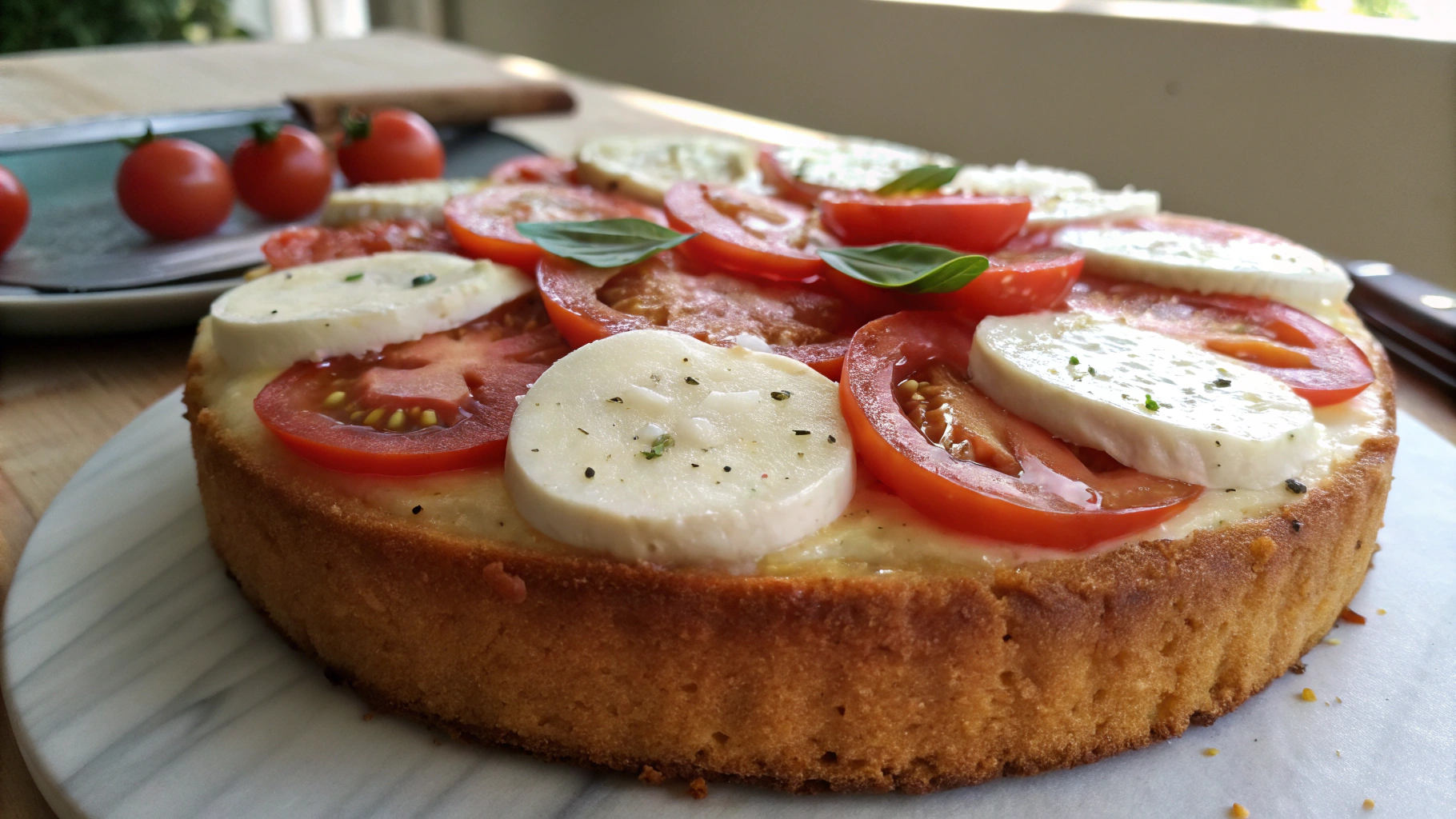 Cake moelleux tomate & mozzarella - instructions de préparation