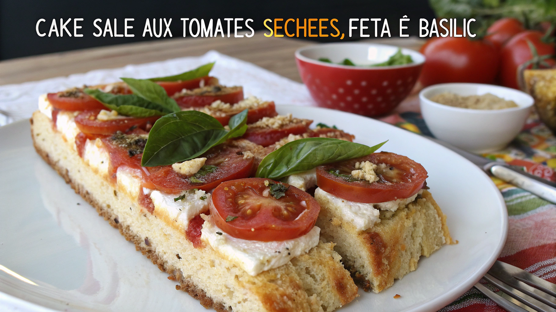 Cake salé aux tomates séchées, feta et basilic - instructions de préparation