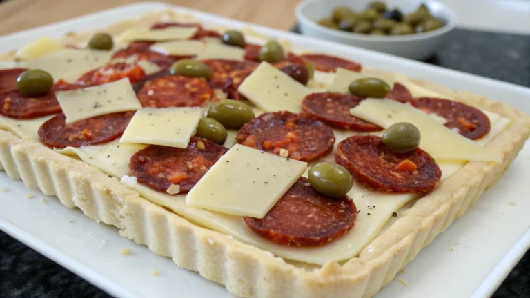Cake Salé Chorizo, Olives et Gruyère - recette française