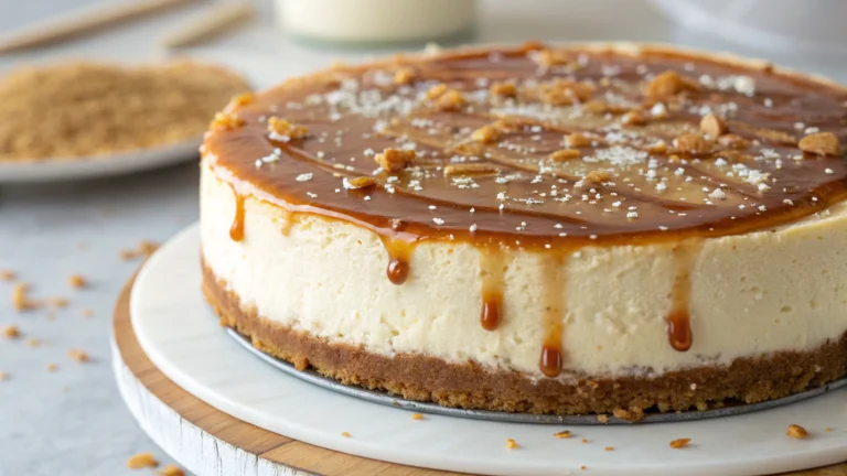 Cheesecake glacé vanille & caramel beurre salé - recette française