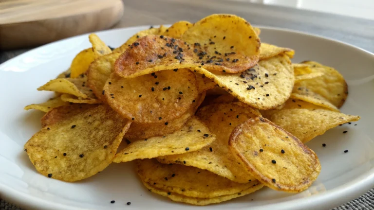 Chips de Quinoa au Curcuma et Poivre Noir - recette française