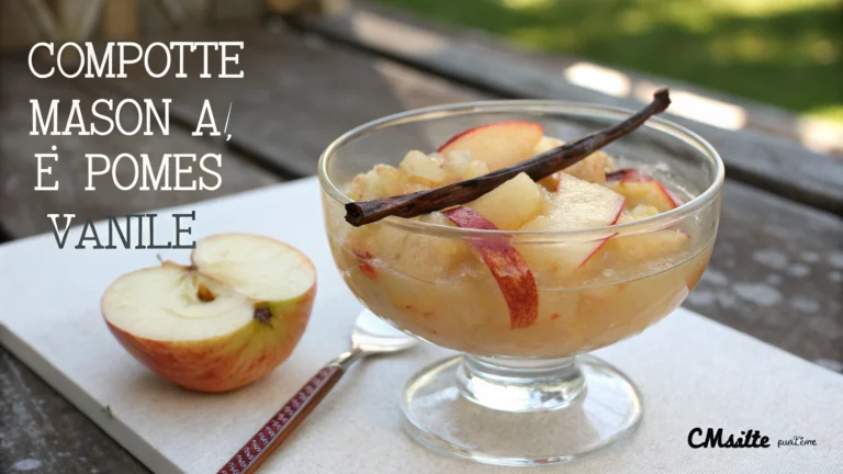 Compote maison aux pommes et vanille - recette française