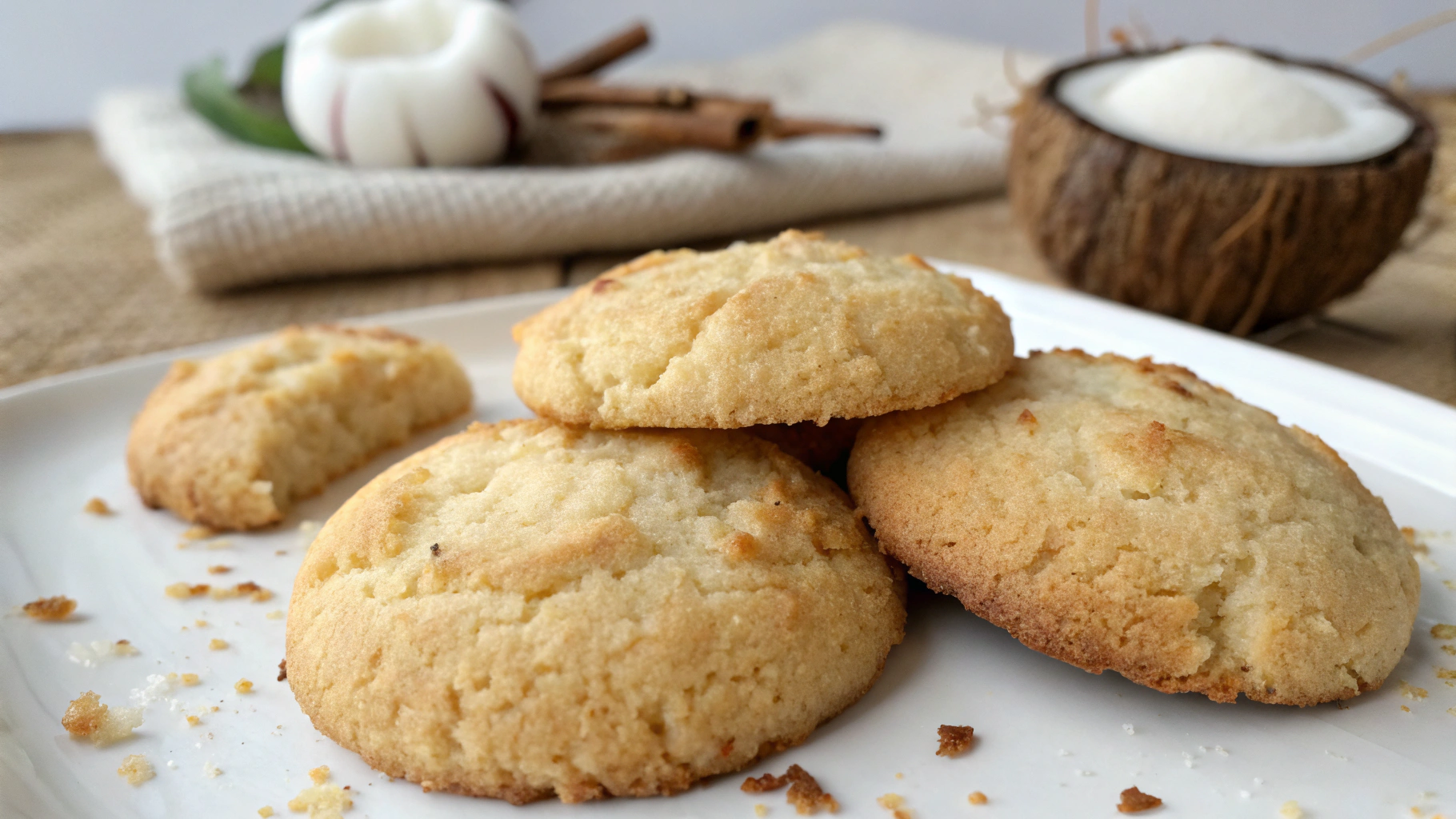 Cookies Moelleux à la Noix de Coco et Vanille - instructions de préparation