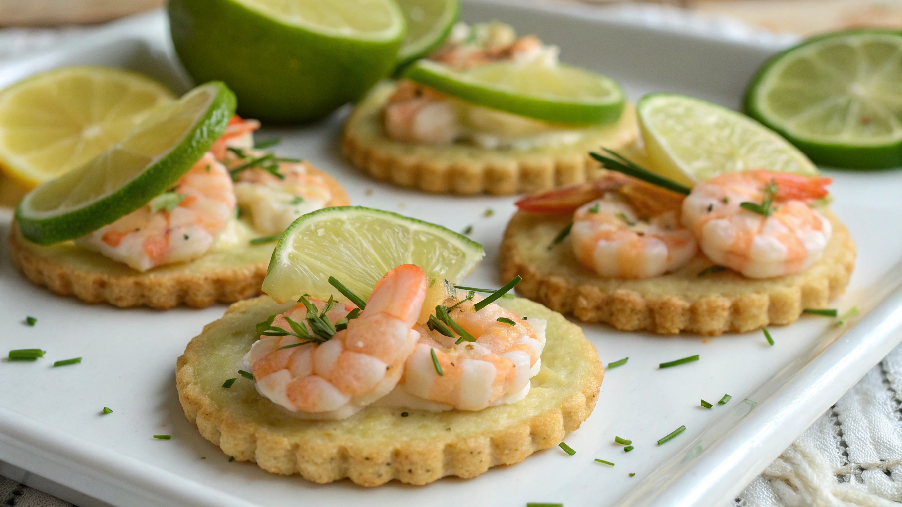 Cookies Salés aux Crevettes et Citron Vert - instructions de préparation