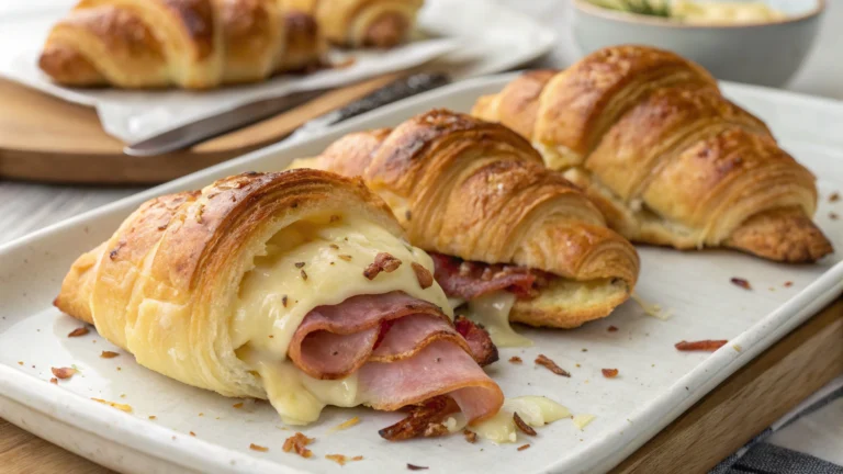 Croissants Lardons-Raclette - recette française