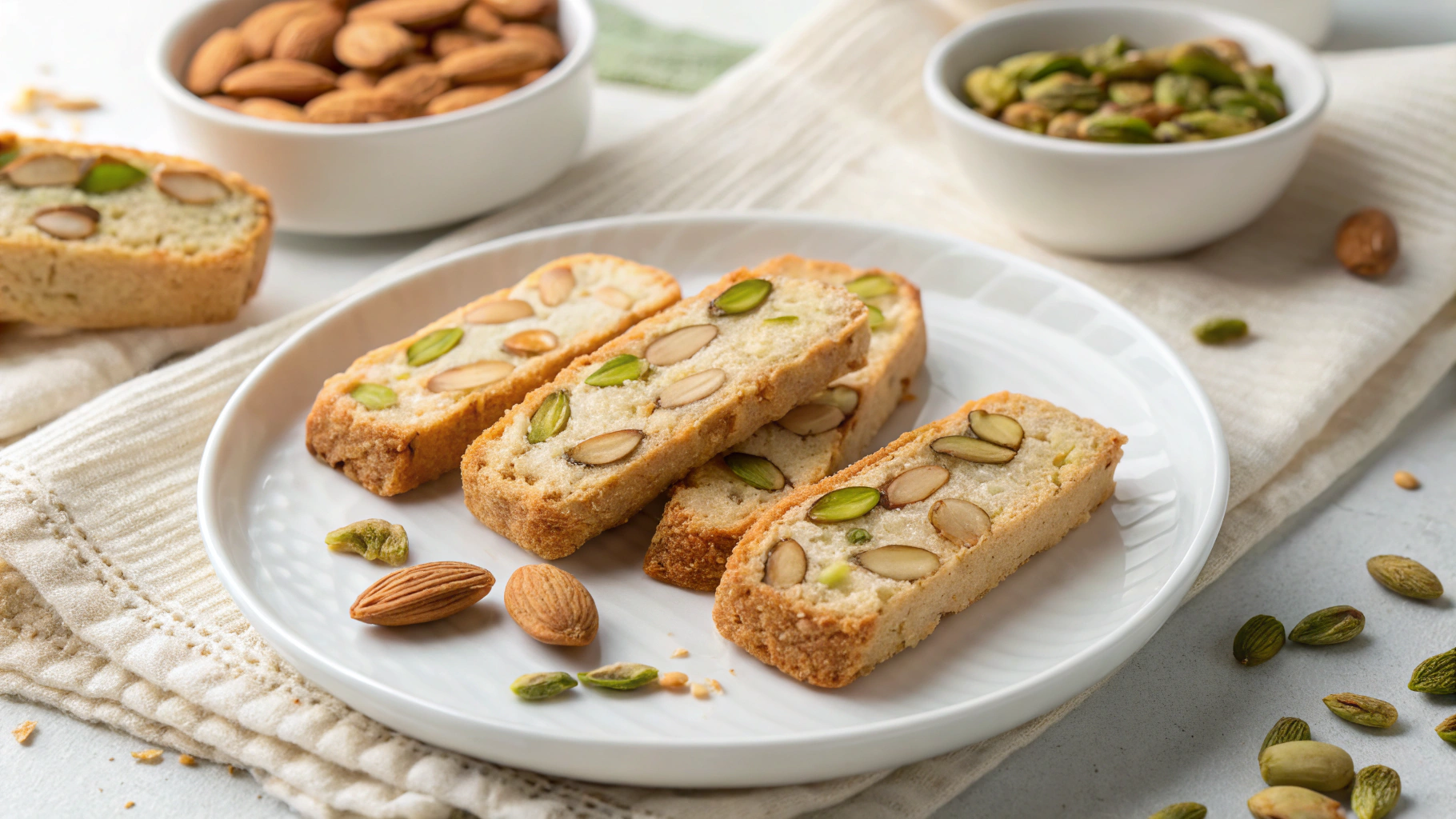 Croquants aux Amandes et Pistaches - recette française