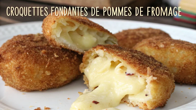 Croquettes fondantes de pommes de terre au fromage - recette française