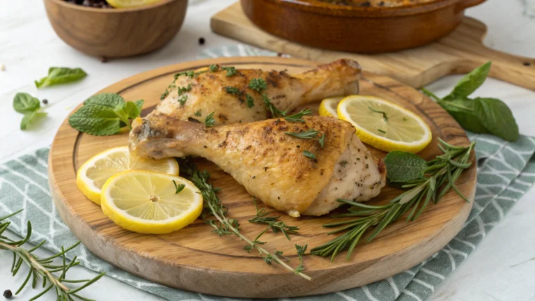 Cuisses de poulet citronnées aux herbes de Provence - recette française