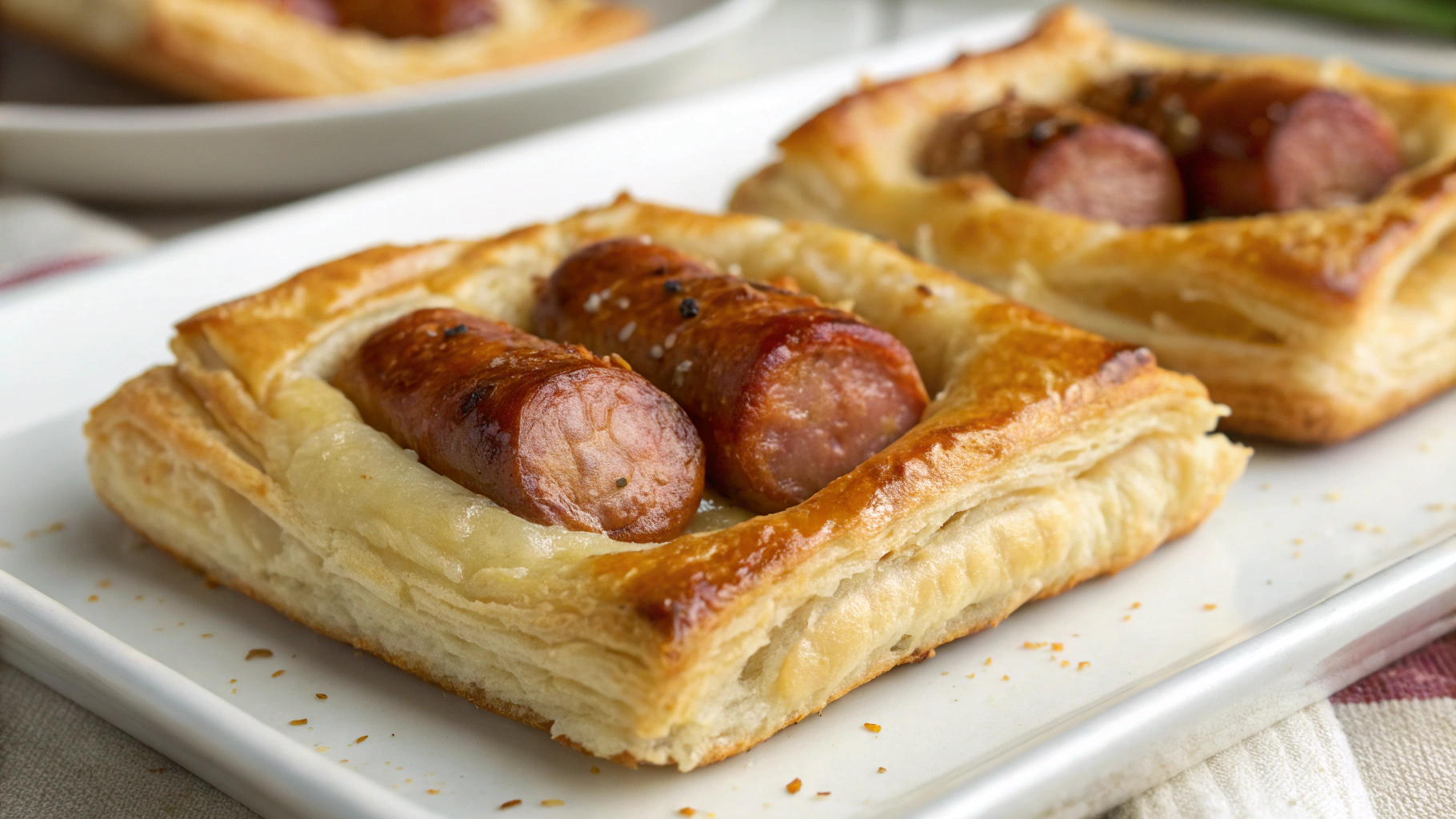 Feuilletés Dorés aux Saucisses - instructions de préparation
