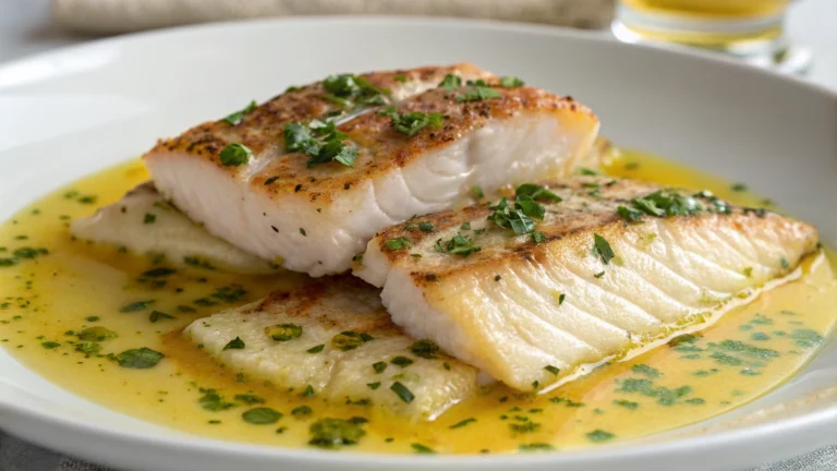 Filets de Poisson Sauce Beurre - recette française