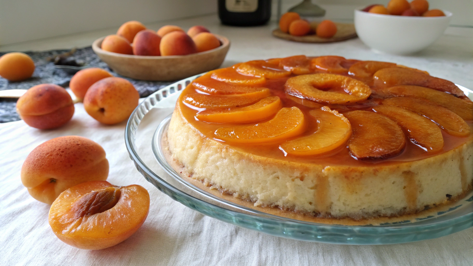 Flan aux abricots - recette française