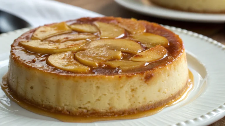 Flan aux pommes fondant - recette française