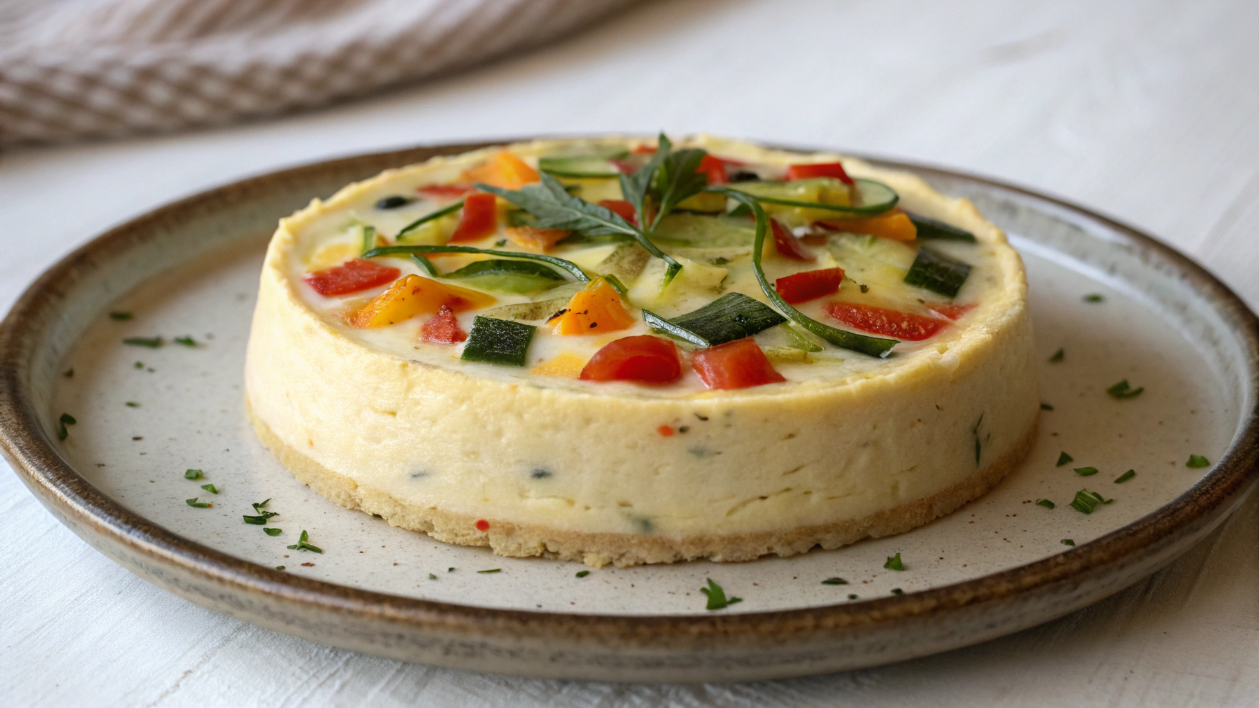 Flan léger aux légumes - recette française