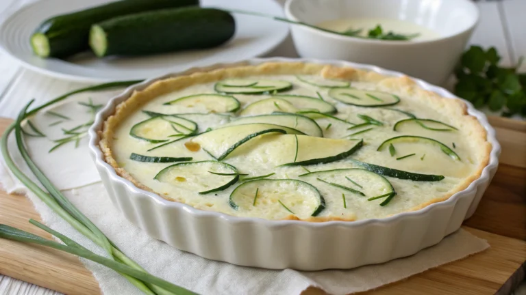 Flan léger courgettes & fromage blanc - recette française