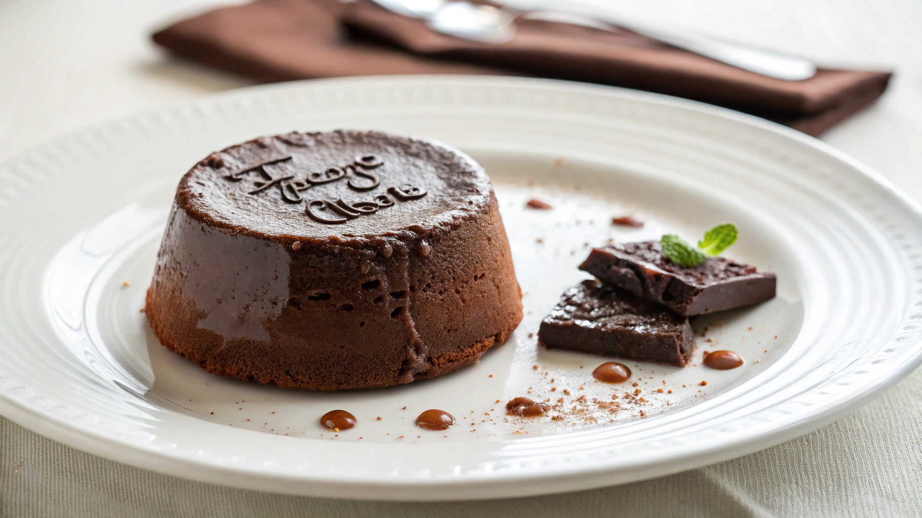 Fondant au Chocolat Léger sans Sucre ni Beurre - instructions de préparation