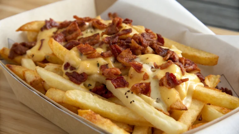 Frites Chargées au Fromage et Bacon - recette française