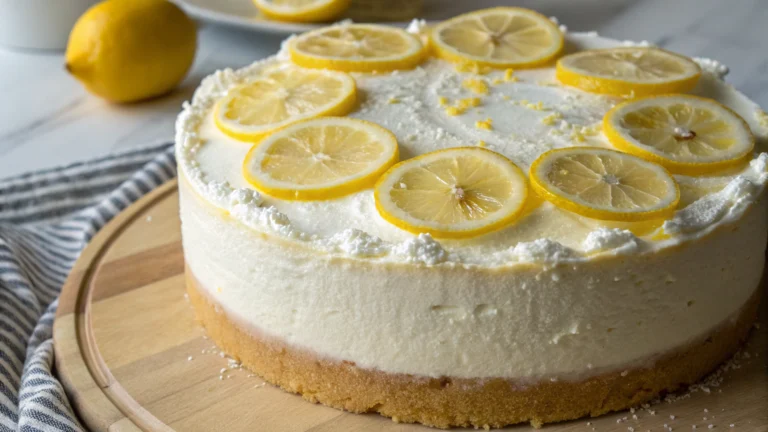 Gâteau au Fromage Blanc et au Citron - recette française