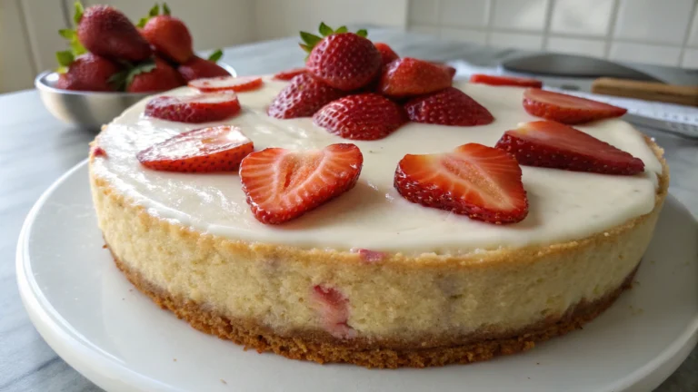 Gâteau au Yaourt aux Fraises - recette française