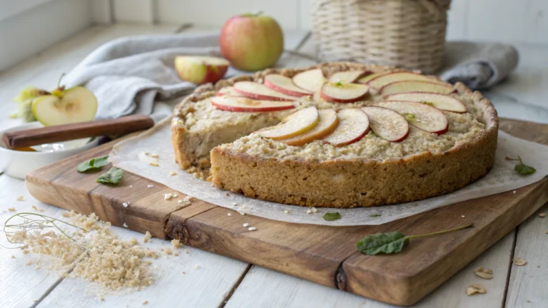 Gâteau aux flocons d’avoine et pommes - recette française