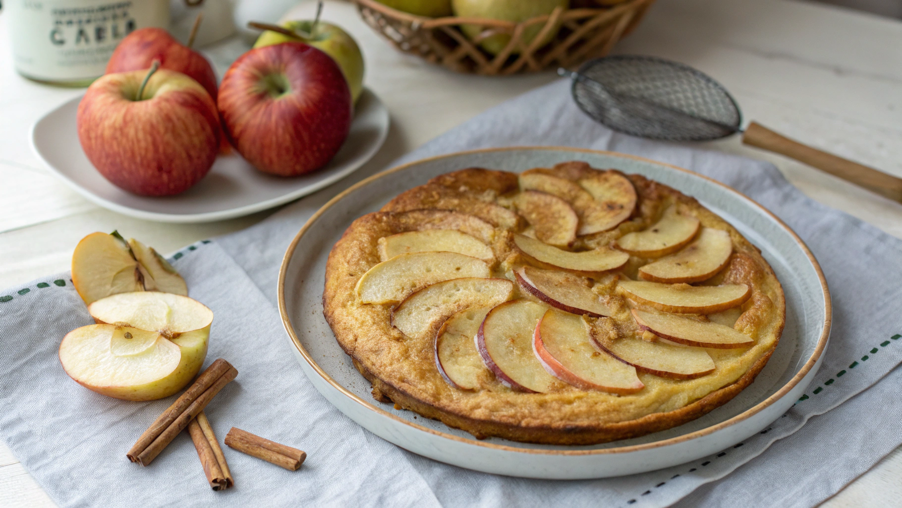Gâteau aux pommes à la poêle - recette française