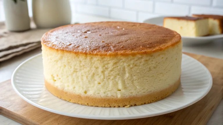 Gâteau de coton moelleux au lait concentré sucré - recette française