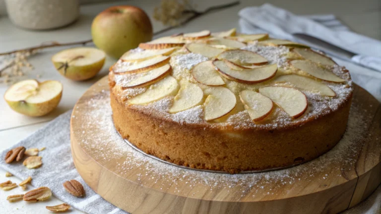 Gâteau Madeleine aux pommes - recette française