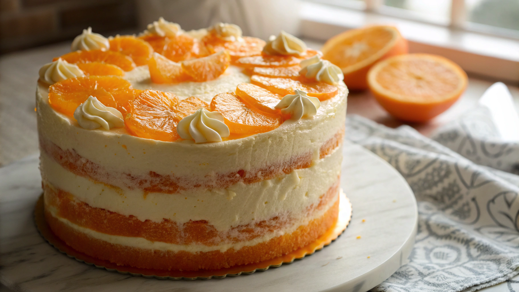 Gâteau Orange Creamsicle - instructions de préparation