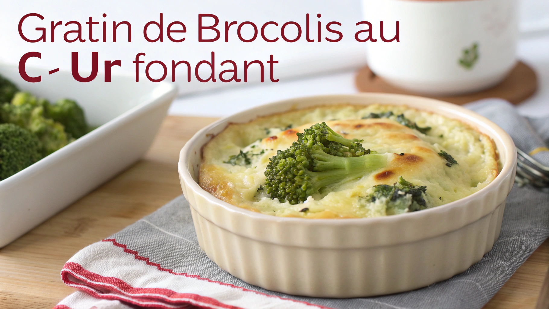 Gratin de brocolis au cœur fondant - recette française