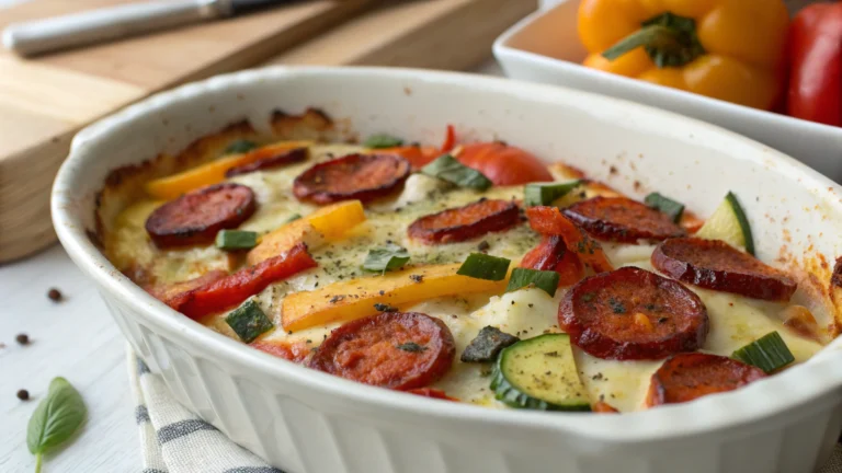 Gratin de légumes au paprika et chorizo - recette française