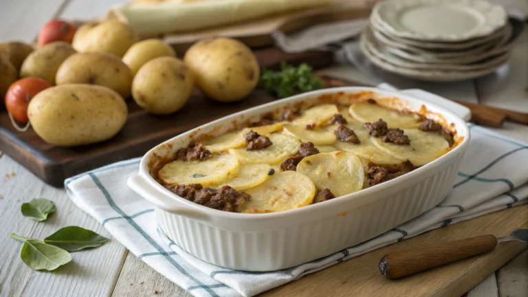 Gratin de Pommes de Terre et Bœuf Haché - recette française