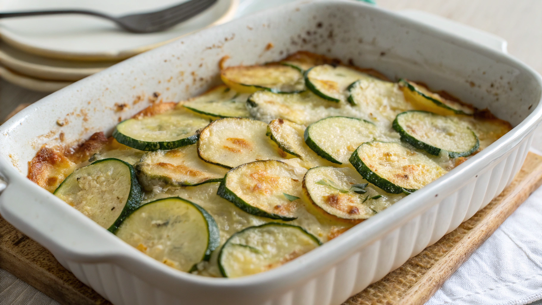 Gratin Fondant de Courgettes & Pommes de Terre au Parmesan - recette française
