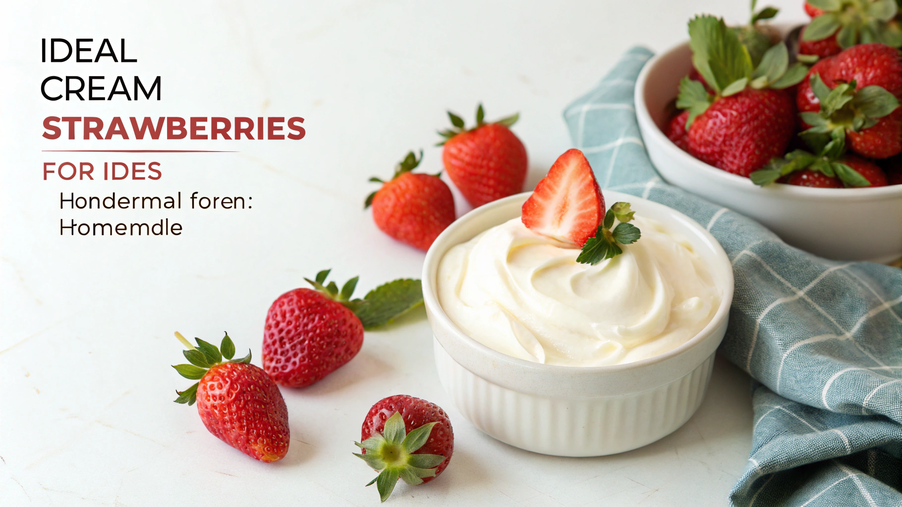 La crème idéale pour vos fraisiers - recette française