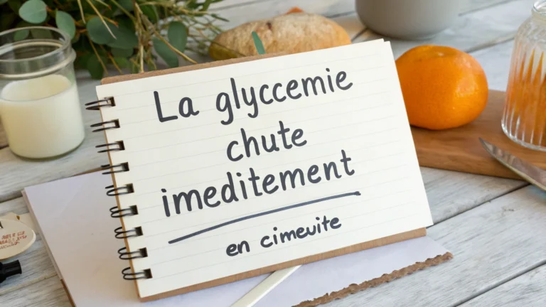 La glycémie chute immédiatement - recette française